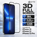 prio 3D Displayschutzglas für iPhone 14 /13/13 Pro schwarz