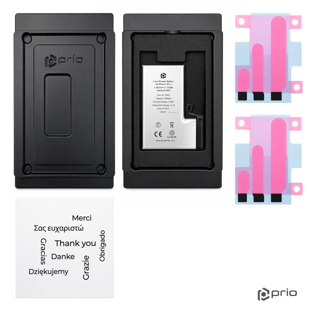 prio Akku für iPhone 16 Pro (Universal APN)