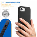 prio Liquid Silicone Case MAG für iPhone 16E (SE 2025) schwarz