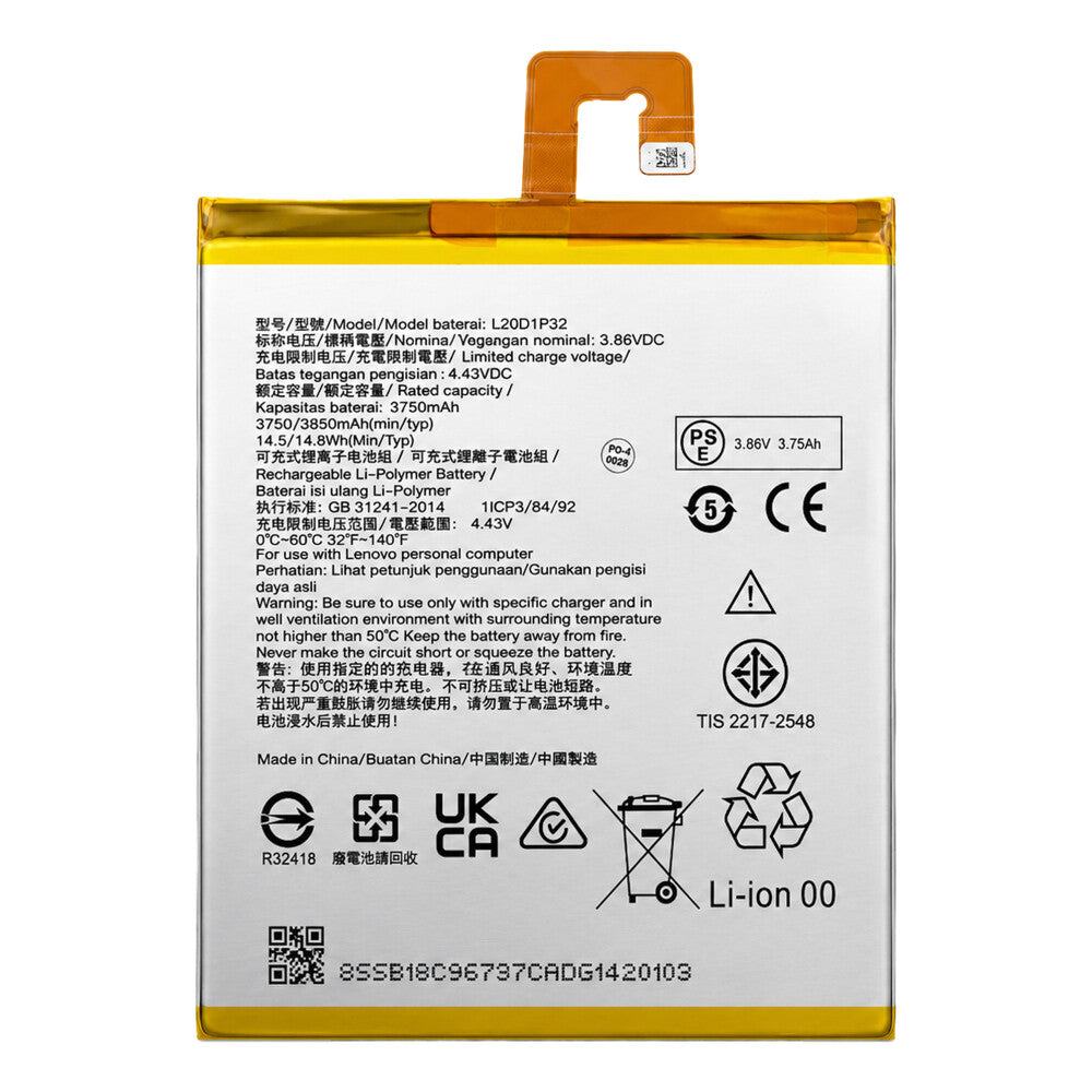 Akku L20D1P32 für Lenovo Tab K10 (TB-X6-C6)