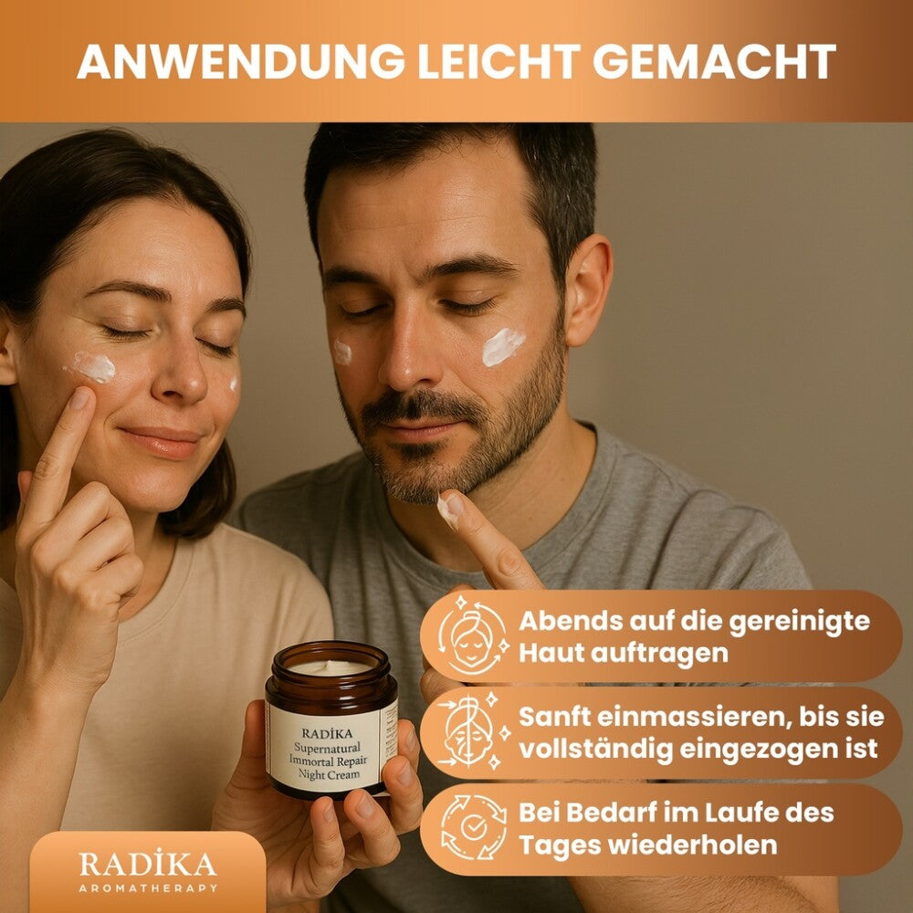 Nachtcreme, Reparierende,100% Rein, BIO, natürlich, 40 gr