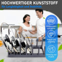 DecoBella 3 Stück Topfdeckelhalter 6 Fächer – platzsparender Küchen Organizer