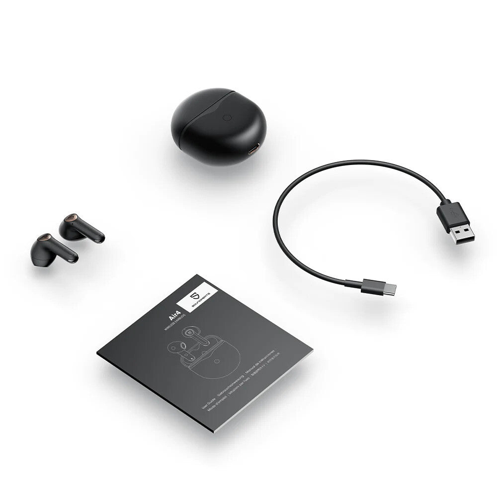 SoundPEATS Air4 wireless earbuds black