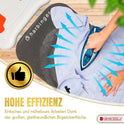 Bügelbrett, Bügeleisen Ablage, Bügelbrettbezug 43x123cm, Höhe 55-90cm, Grau