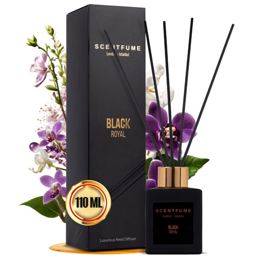 Scentfume Schwarzer Rattanstäbchen-Diffusor