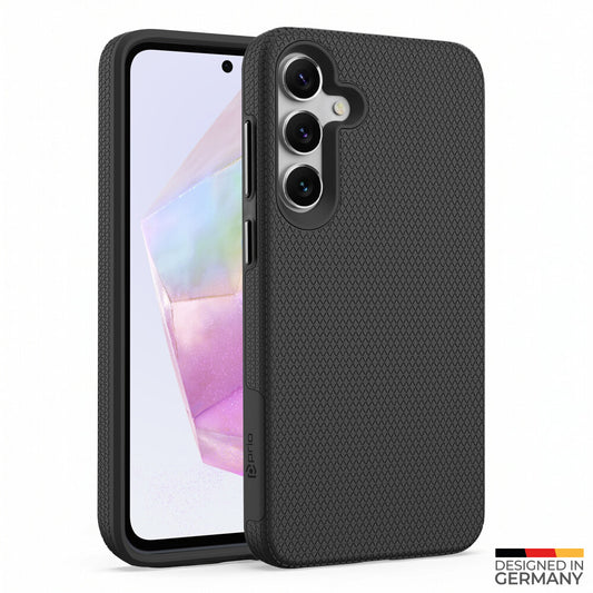 prio Schutzhülle (Cover, Case, Handytasche, Schale) für Samsung A35 schwarz