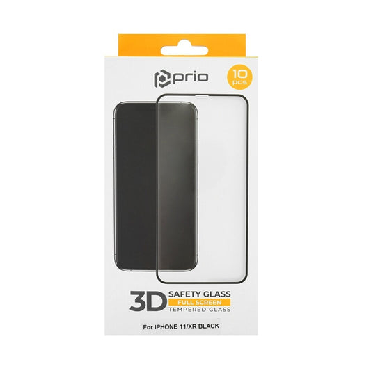 prio 10x 3D screen protector glass for iPhone 11/XR black