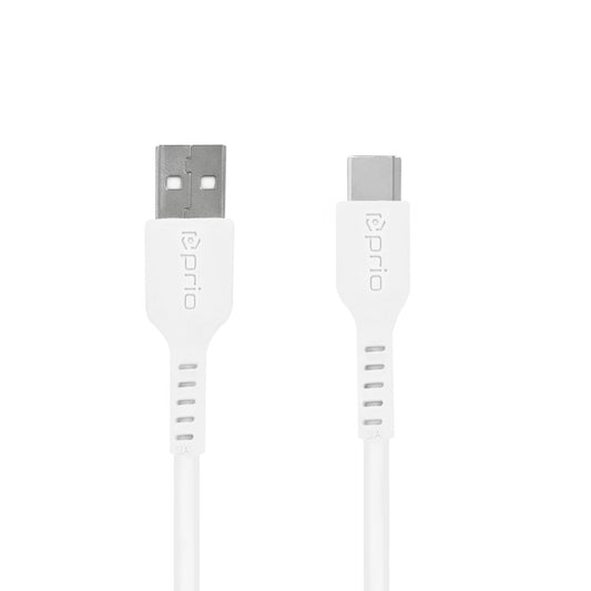 prio High-Speed Charge & Sync USB C zu USB A Kabel 3A 0.25m weiß