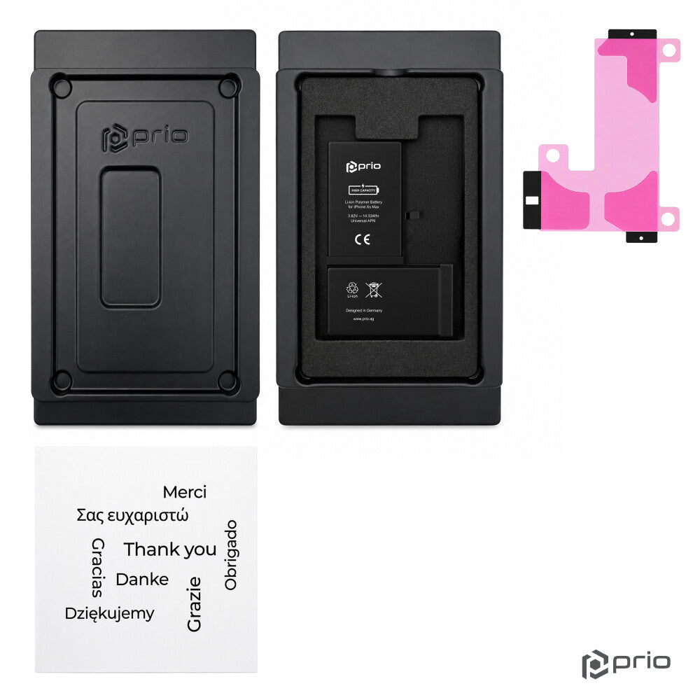 prio Hochleistungsakku für iPhone XS Max (3750 mAh) - Universeller APN -