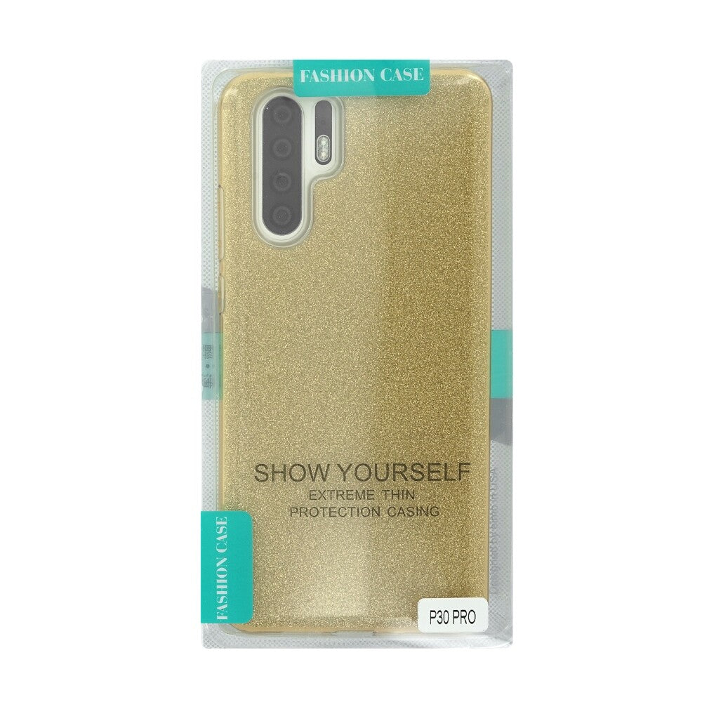 Glittering Silicone Protective Case / Housing / Cover for Huawei P30 Pro gold