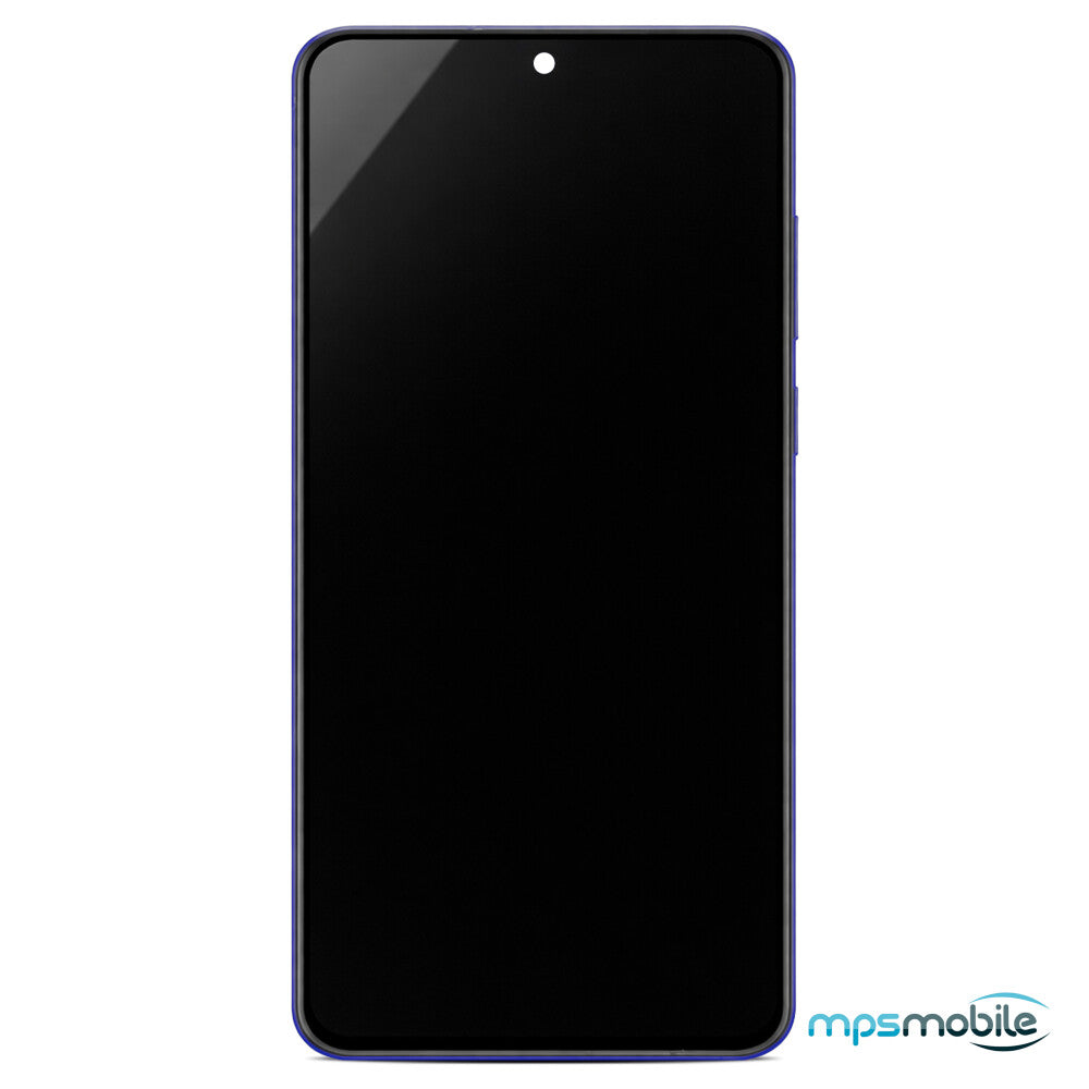 Samsung Display + Rahmen (montiert) SM-A556 Galaxy A55 schwarz/marineblau GH82-34305A