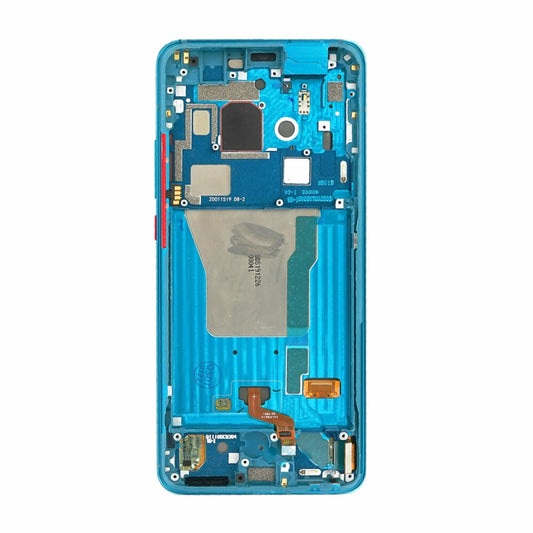 OEM display unit + frame for Poco F2 Pro neon blue