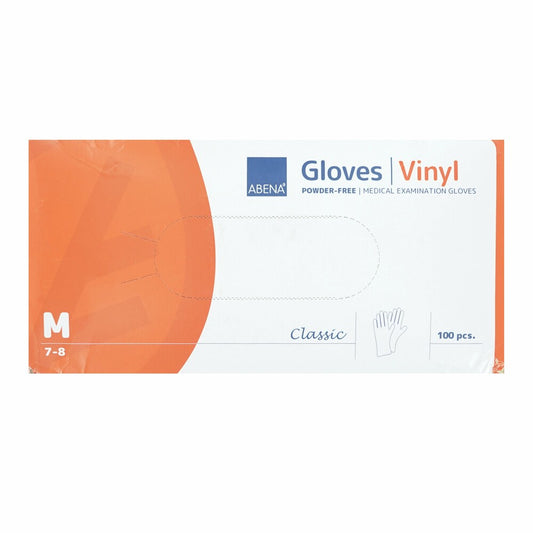 Abena Vinyl Gloves, powder-free, 100 pieces, clear