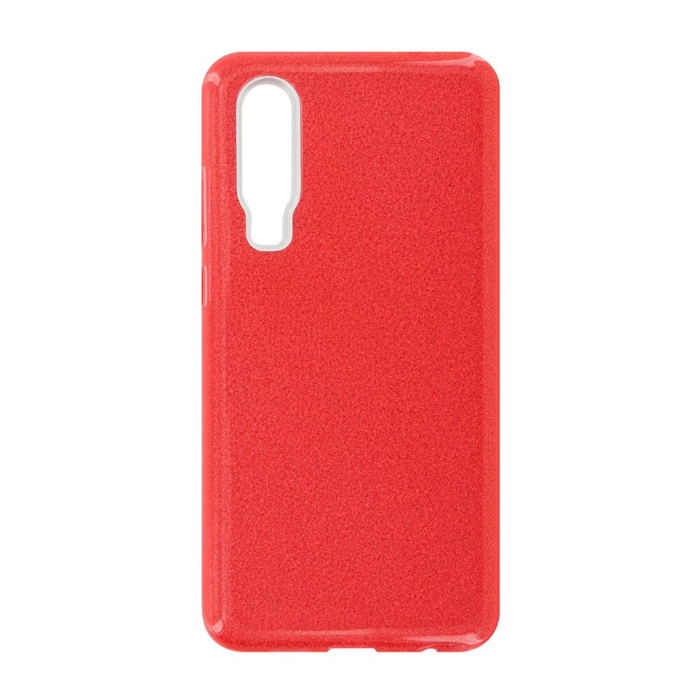 Glittery Silicone Protective Case for Huawei P30 red