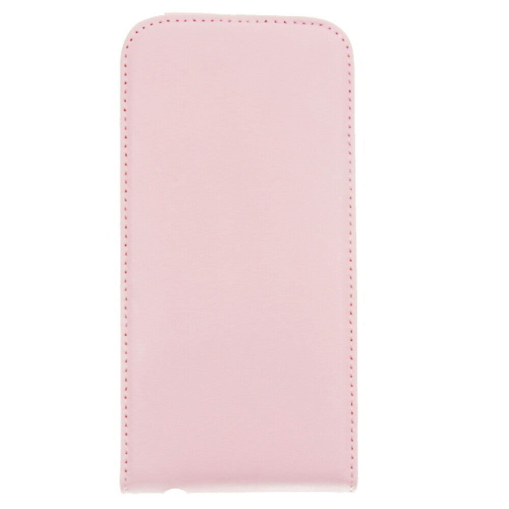 Slim Leder Flip Hülle für Galaxy S6 Edge pink 4250710563715