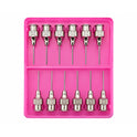 5-ml-Glasspritze mit Luer-Anschluss und 12 Nadeln