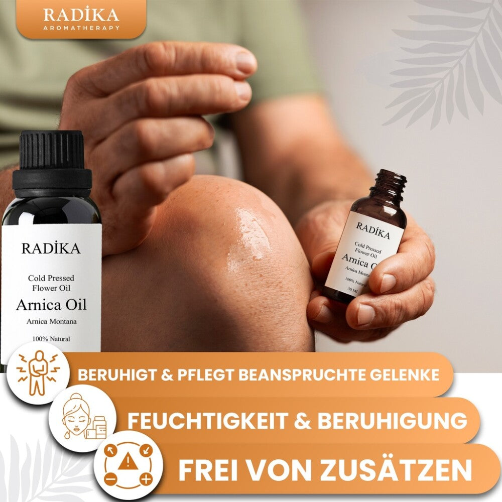 Arnikaöl, Kaltgepresst, 100% Rein, BIO, natürlich, 30 ml