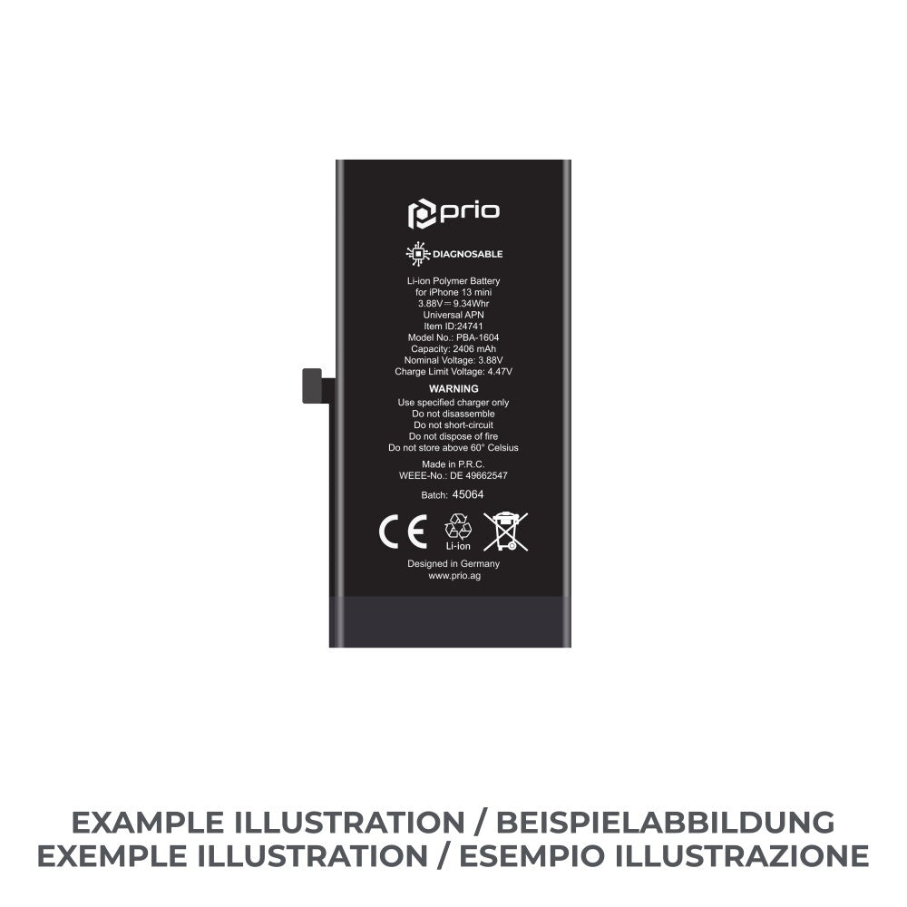prio Diagnosefähiger Akku für iPhone 13 mini