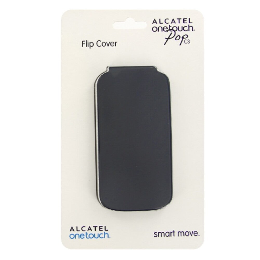 Alcatel One Touch Pop C3 Flip Cover black blue