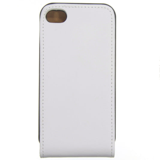 Slim Leather Flip Case for iPhone 4/4s - white