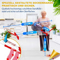 LINDA Flügelwäschetrockner | Klappbar, 20m Trockenlänge, mit Sockenhalter