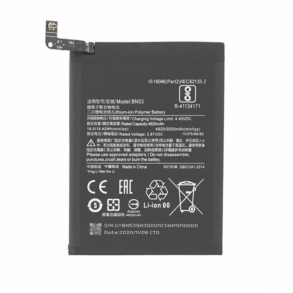 MPS battery BN53 for Redmi Note 9 Pro