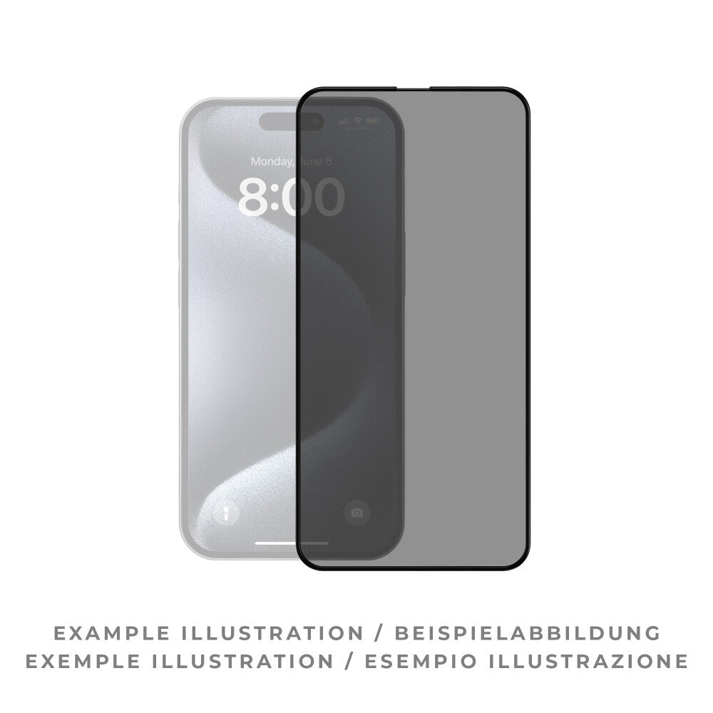 prio 3D Anti-Spy Panzerglas für iPhone 17 Air (6,5 Zoll) schwarz