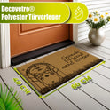 Decovetro® Kokosmatte Fußmatte | 40x60cm | 100 % natürliche Kokosfasern
