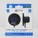 prio 15W Wireless Car Charger MAG (USB C) black