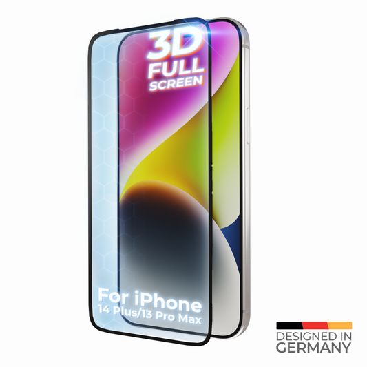 prio 3D Displayschutzglas für iPhone 14 Plus/13 Pro Max schwarz