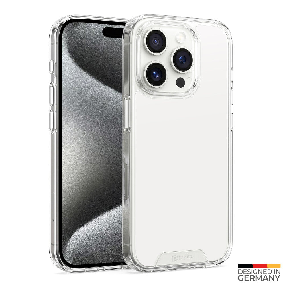Prio Schutzhülle für iPhone 15 Pro (6,1 Zoll) klar