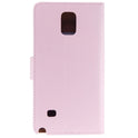 Leather Case for Galaxy Note 4 - Pink 4250710555796