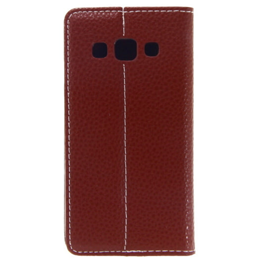 Book Case Fashion for Galaxy A3 - Brown