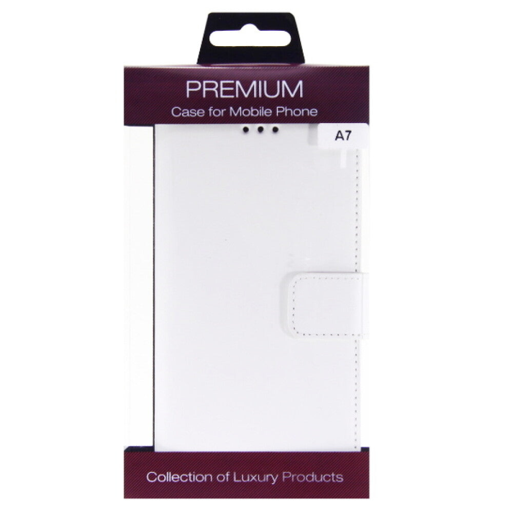 Leather Case for Galaxy A7 - White 4250710560875