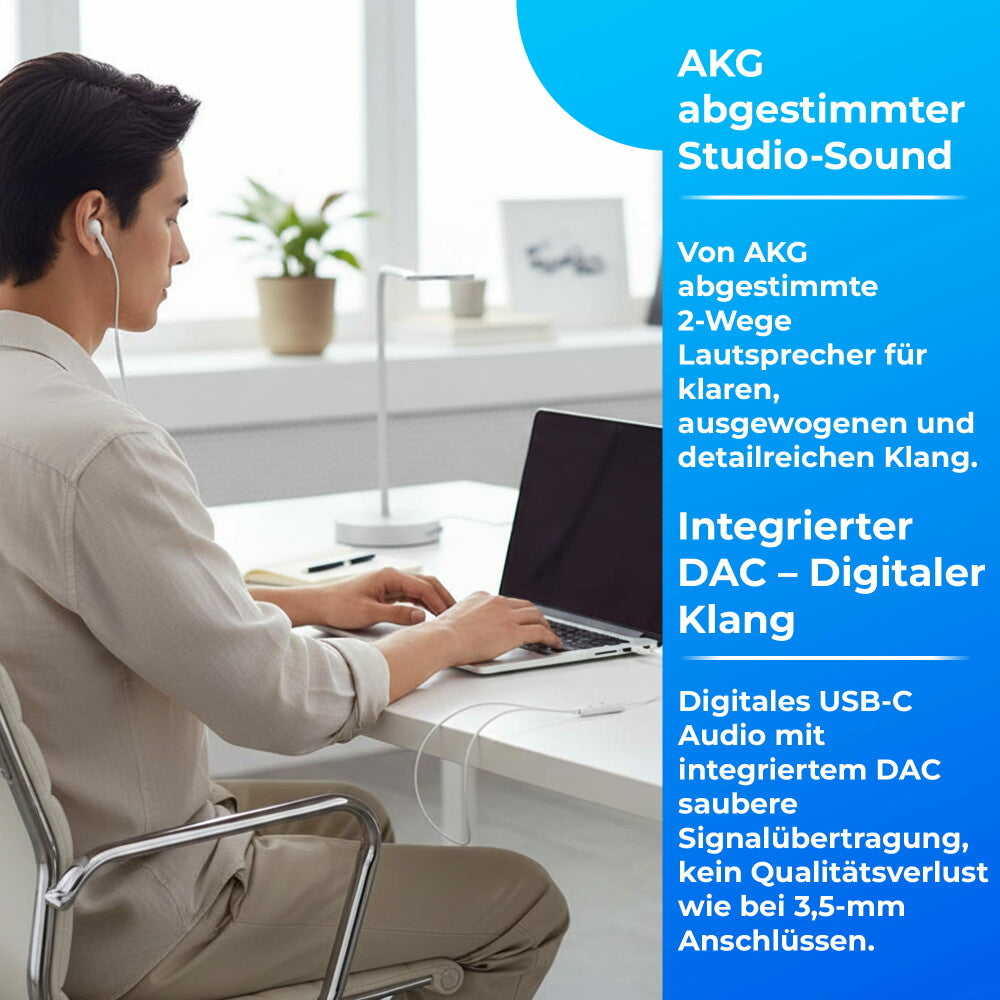 Original Samsung Type-C Kopfhörer Weiß EO-IC100BWEGEU