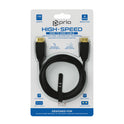 prio High-End HDMI A to HDMI A Cable 4K Ethernet 2.0m black