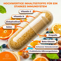 Qualiss® 3 Stück Vitamin C | Immunsystem stärken Erwachsene | Insgesamt 180 Kapseln
