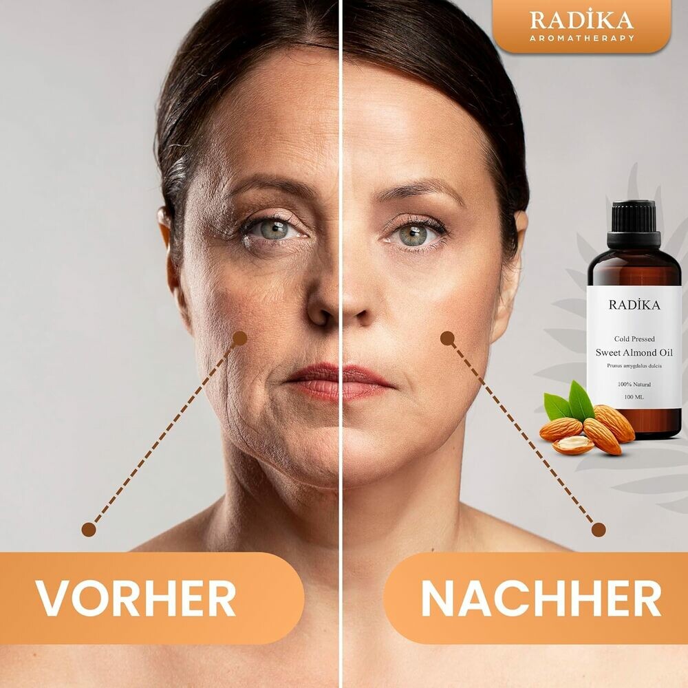 Mandelöl süß, Kaltgepresst, 100% Rein, BIO, natürlich, 100 ml