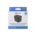 prio universal travel adapter 20W black