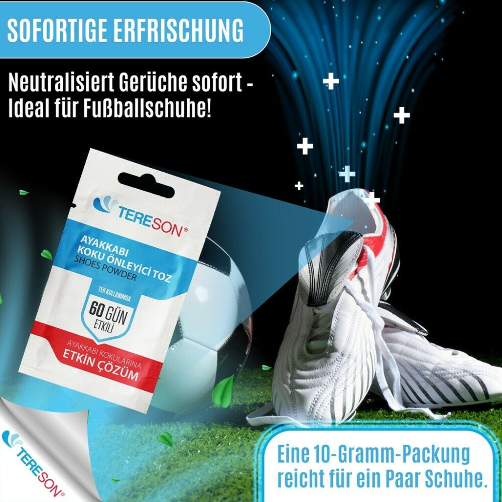 Tereson Foot Deodorant, Shoe Odor Prevention Powder, 60 Days Effective, Pack of 10
