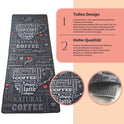 miqna Moderner Küchenteppich Gel Läufer Grau Weiß Schwarz Natural Coffee Design Hauptbild