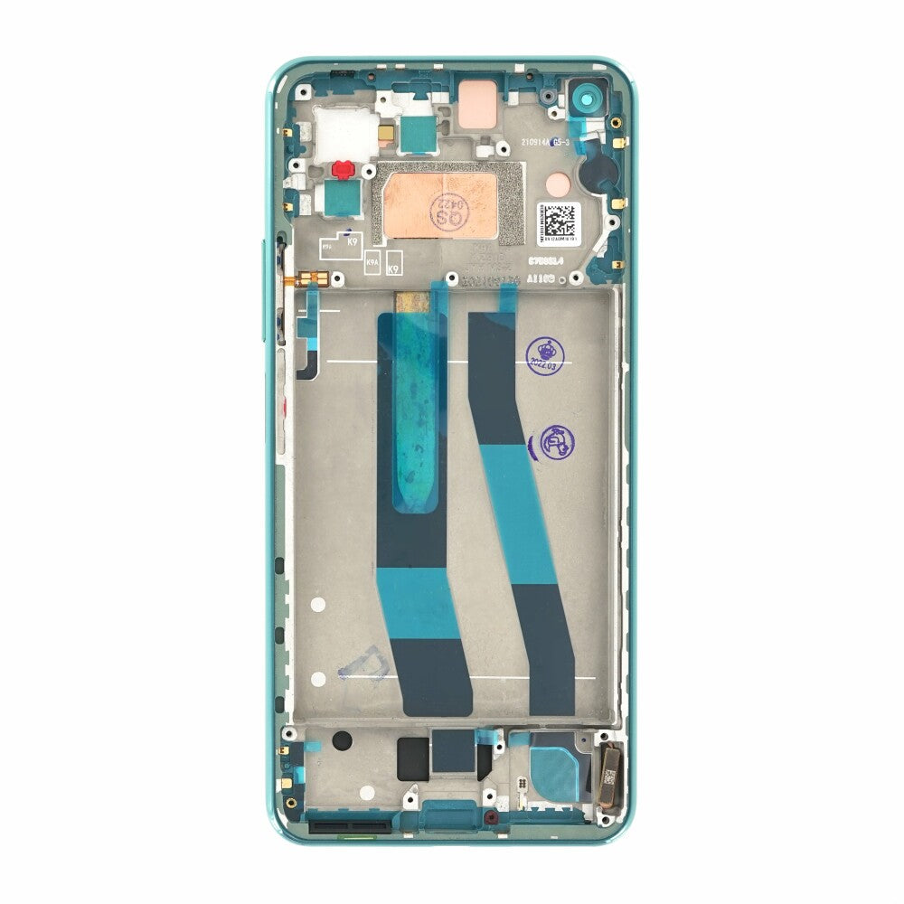 OEM Display Unit + Frame for Xiaomi Mi 11 Lite 5G mint green