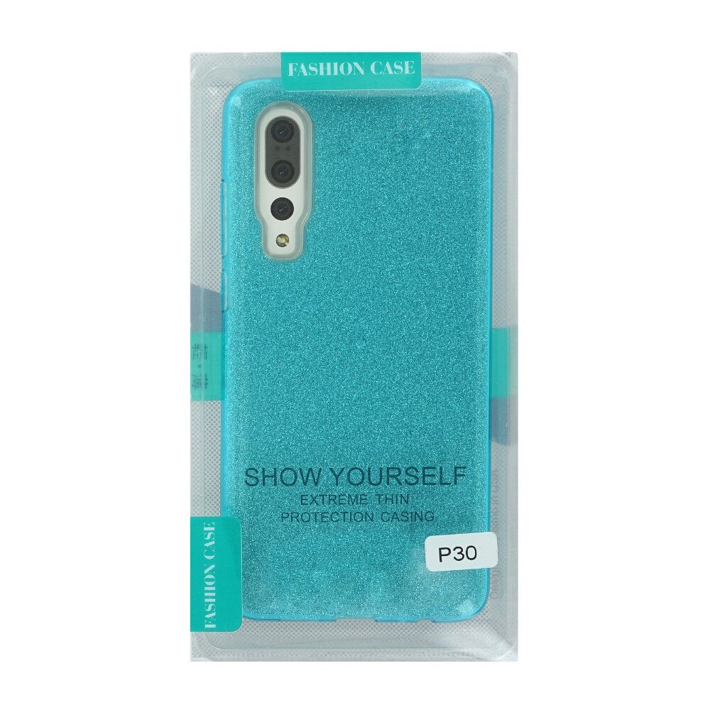 Glittery Silicone Protective Case for Huawei P30 turquoise