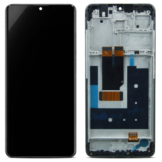 Display + Rahmen für Nokia 2.4 (TA-1277/1275/1274/1270) schwarz
