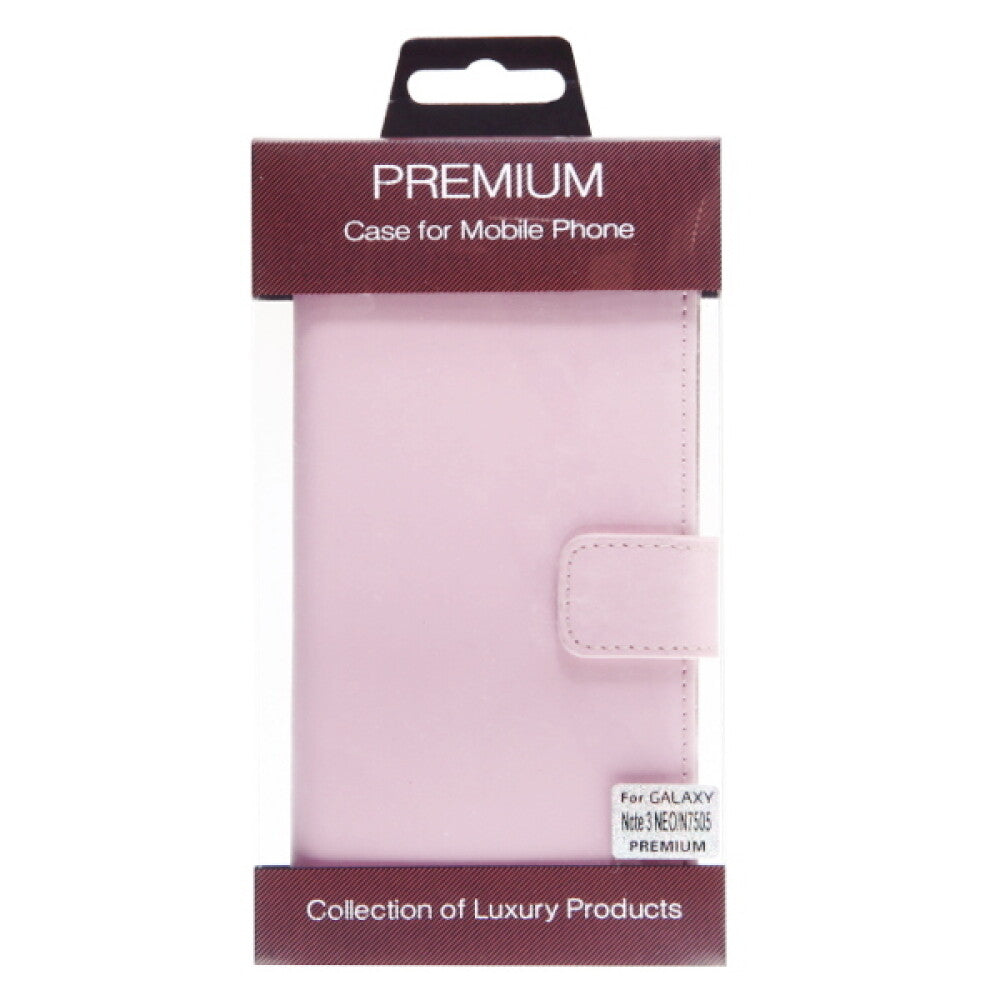 Leather Case for Galaxy Note 3 Neo - Pink 4250710552818