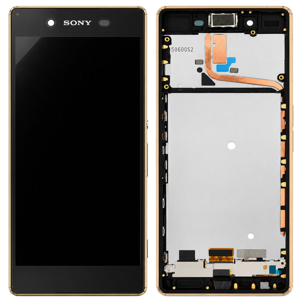 Original Display für Sony Xperia Z3+ E6553 LCD + Rahmen Kupfer 1293-1499