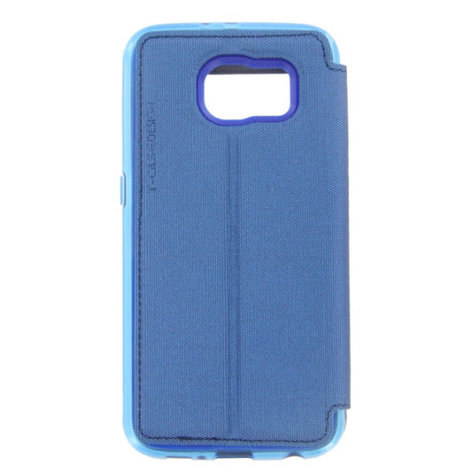 T-CASE Lux Magnet Flip Schutzhülle / Tasche / Case Samsung Galaxy S6 blau