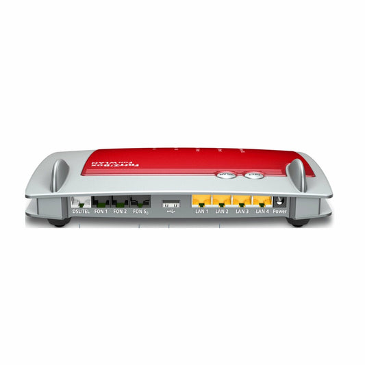 AVM Fritz Box 7390 WLAN router red gray