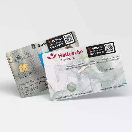 SOS-ID Klebeetikett