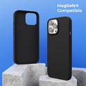 prio silicone protective case MAG for iPhone 15 (6.1 inch) black